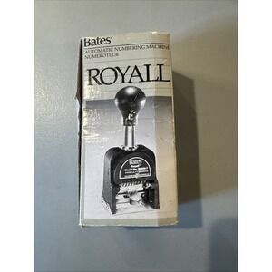 Vintage Bates Royall Numbering Machine Model RNM6-7 NIP